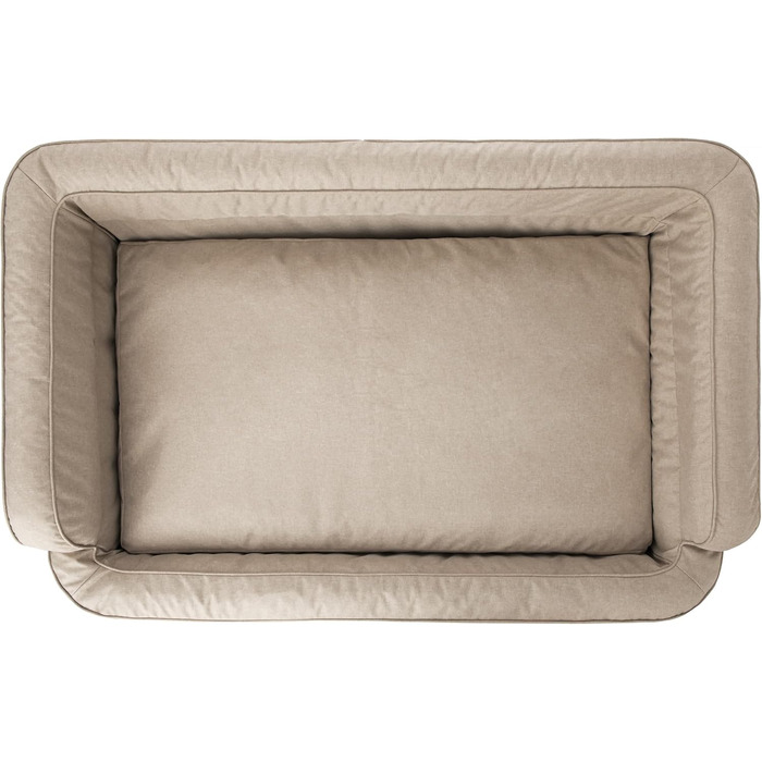 Ліжко для собак PillowPrim XXL 117x79 см, знімний чохол, бежеве, лежак для котів і собак, меблі для тварин