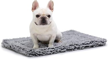 Міцне ліжко для собак Toutwool - стійке до гризіння, для собак, що гризуть, розмір L (58x41x5 см), сірий колір