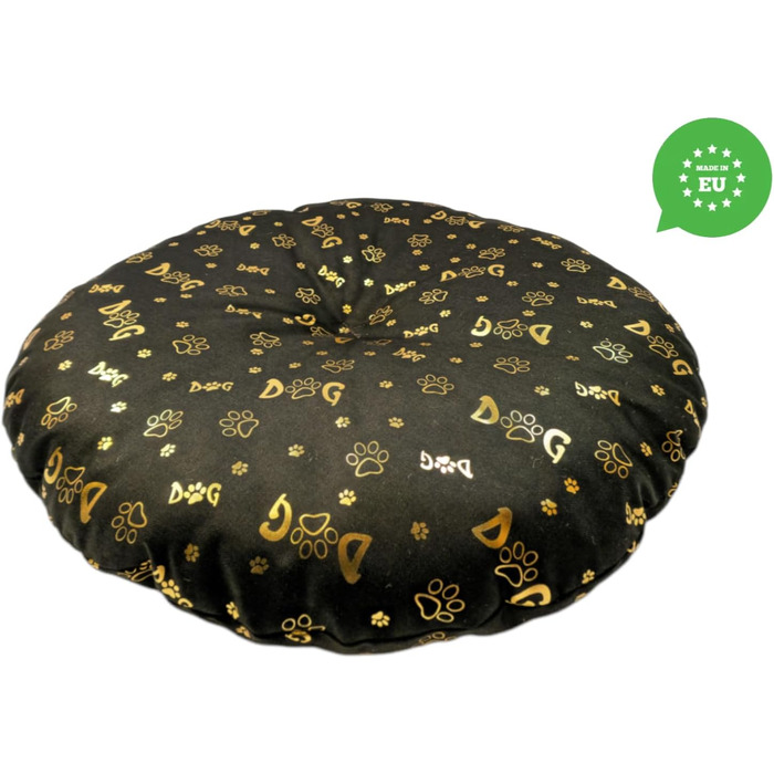 М'який лежак для собак та котів, круглий, діаметр 60 см, коричневий колір. Лежанка для собак, котяча лежанка, килимок для котів, матрац для собак або котів. Можливість прання. Ідеально підходить для переносних кліток або лежанок. Діаметр 60 см (⌀ 50 см, т