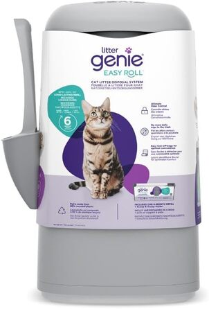Контейнер для котячого наповнювача Litter Genie Easy Roll, екологічна система утилізації, №1 у США, з касетою для заміни