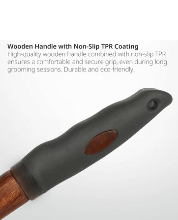 Щітка для собак та котів Holz: Slicker, знімач підшерстка, проти ковтунів, з нержавіючою сталлю, ергономічна ручка