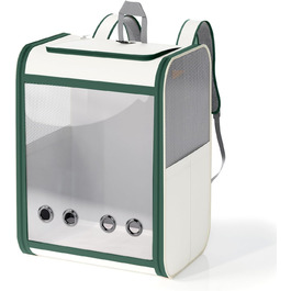 Рюкзак-переноска для котів та собак SWIHELP, зелений. Безпечний рюкзак-переноска для маленьких тварин, ідеальний для подорожей.