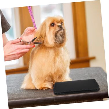 Ножиці для грумінгу домашніх тварин: вигнуті та прямі, ергономічні, з мішком для зберігання та серветкою для чищення