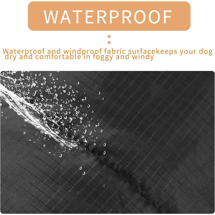 Зимовий теплий водонепроникний одяг для собак Eastlion - куртка для цуценят та собак, жилет з кільцем D, червоний, розмір M