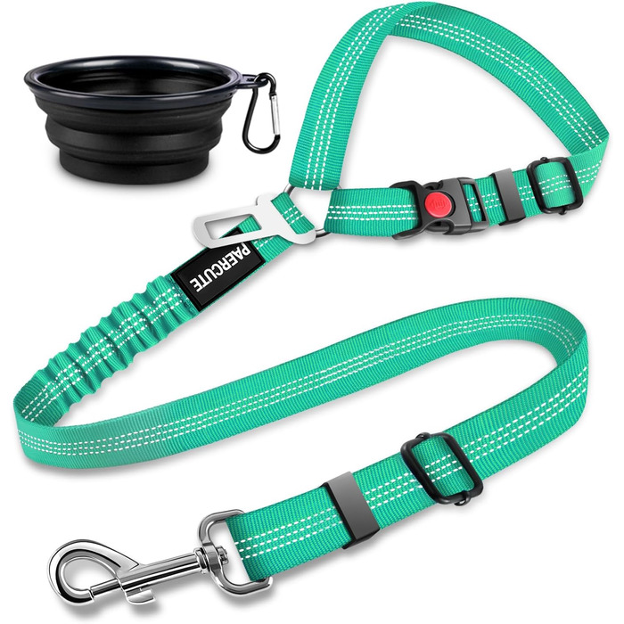 Набір з 2 шт. авторемнів безпеки для собак – регульований кріплення для тварин на голову авто – міцний, еластичний та довговічний (Lotus)