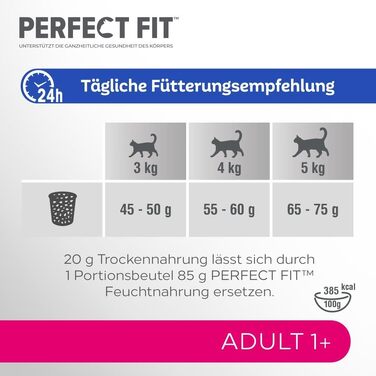 Сухий корм для дорослих котів Perfect Fit Adult 1+ з куркою, 7 кг
