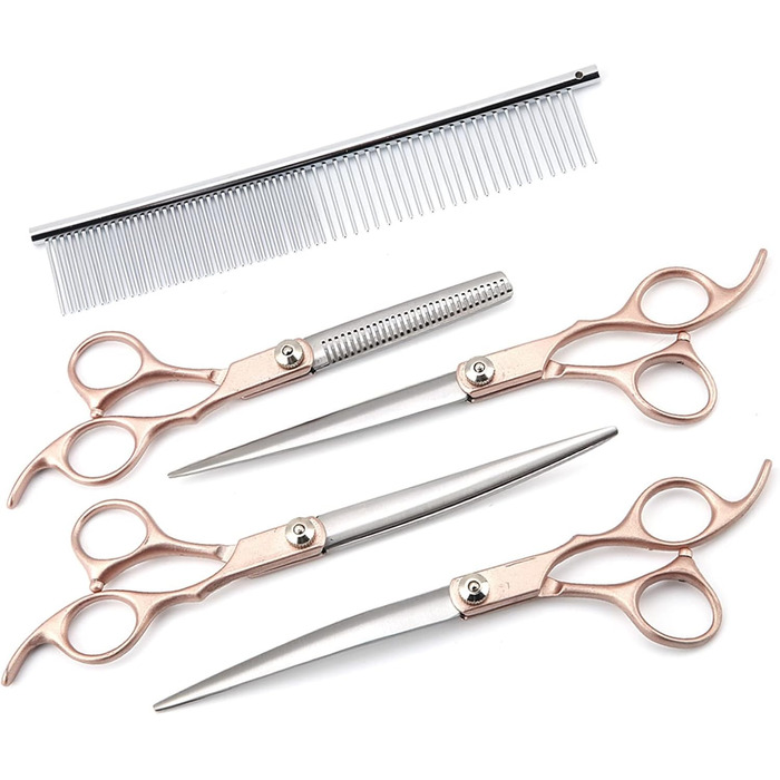 Набір для грумінгу домашніх тварин: ножиці для собак та котів, нержавіюча сталь
