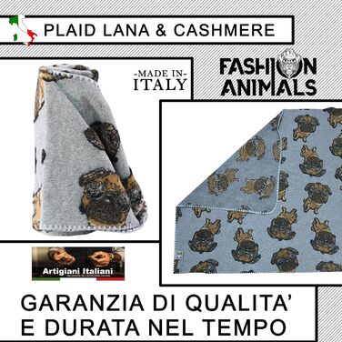 М'яка ковдра для домашніх тварин Luxus 150x100 см – Кашемір-мікс або штучне хутро, стильна та миюча, для собак та котів (собаки 20 см, вовна-кашемір)