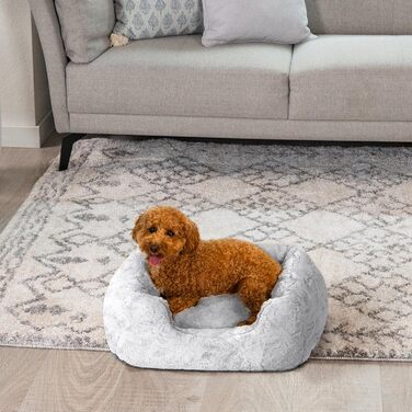 Лежак для собак Best Friends by Sheri Soothe & Snooze Lounge Lux, прямокутний, меморі фоам, сірий, розмір S 51x38 см, праний