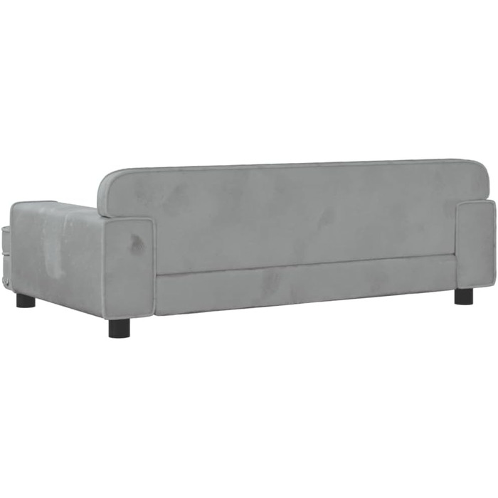 Софа для собак Festnight - м'яке ліжко-софа для маленьких собак, сірого кольору, 90 x 53 x 30 см, з антиковзким покриттям