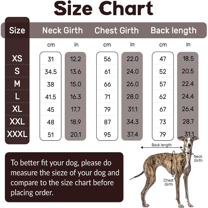 Пуловер з коміром-стійкою для гончаків, теплий зимовий одяг, куртка для гончаків, одяг для собак середнього розміру, теплий пуловер для собак (M, Коричневий)