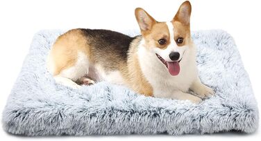 М'який матрац для собаки, неслизька підкладка, крісло-гніздо для великих собак, сірий, 100 x 60 см (75x50 см)