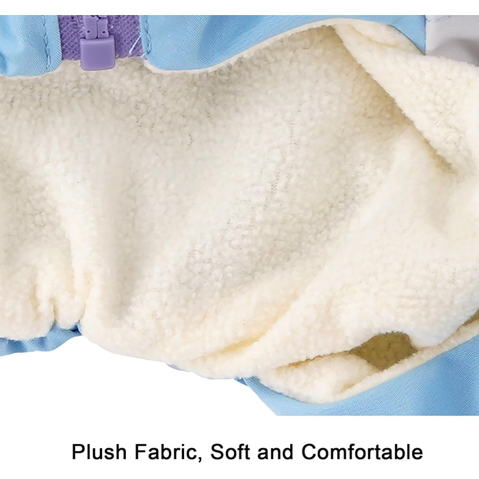 Теплий водонепроникний пуловер для собак з плюшевою підкладкою, світловідбиваючий пуловер для цуценят для прогулянок та походів (Blue, Small)