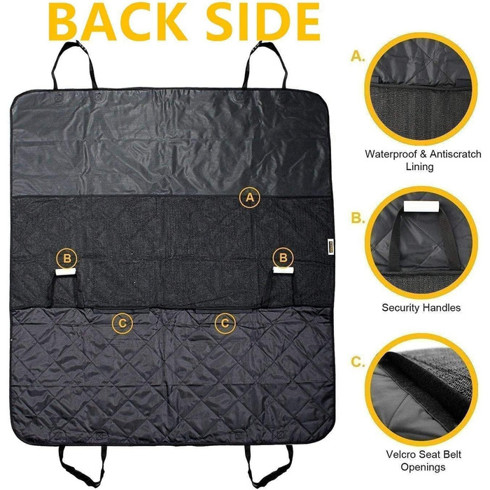 Захист для автосидіння та багажника для собак Unictop | Водонепроникний, антиковзний, 58x53 см