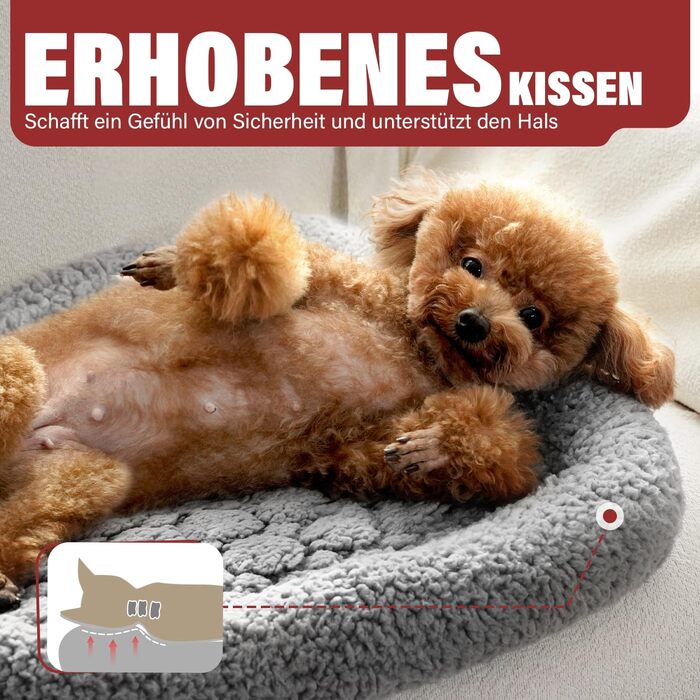 Самогріюча котяча лежанка Mora Pets: тепла, м'яка, 52x58 см, сіра