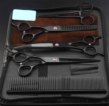 Професійний набір для стрижки шерсті для лівшів, міцний, з титановим покриттям, для собак, котів та інших тварин