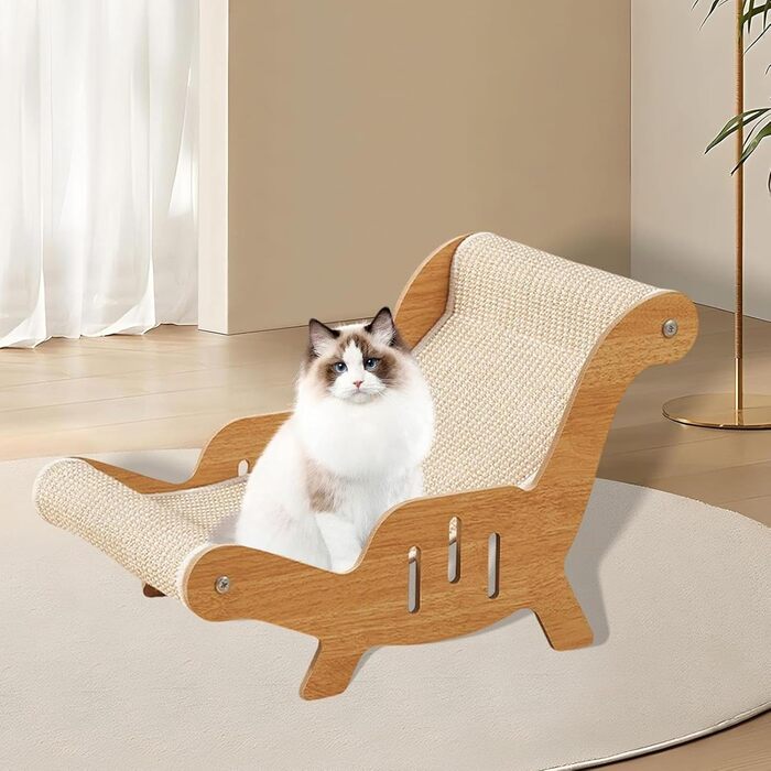 Крісло-лежак для котів з сизалю