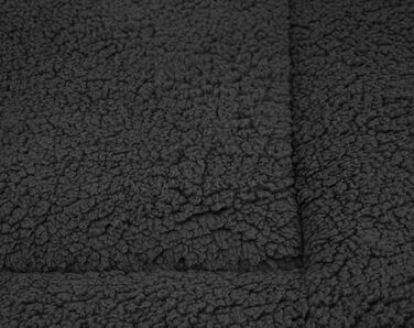 Килимок для домашніх тварин Spetebo з плюшу, 90 x 60 см, антрацитовий колір - нековзний, для собак та котів