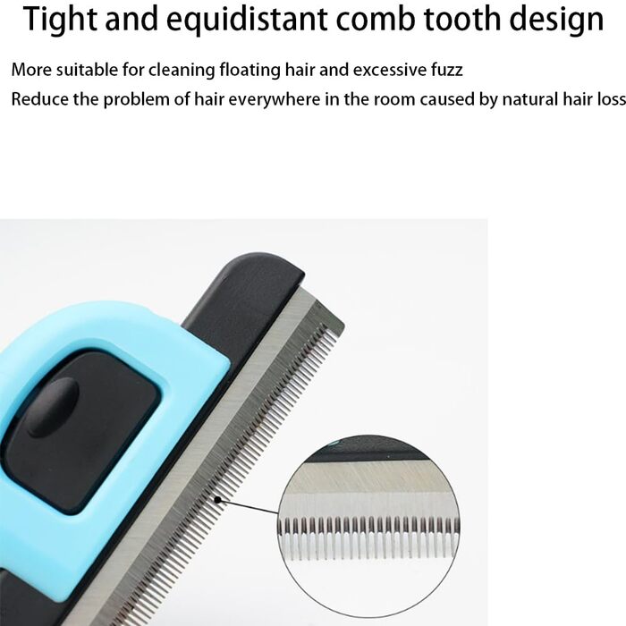 Набір гребінців для грумінгу собак, котів та коней (2 шт.), рожевий