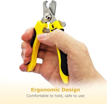 Професійна кусачка для обрізання кігтів собак Thunderpaws з захистом, блокуванням та пилочкою (середній-великий, зелений). Середній-великий, зелений (малий-середній, жовтий)