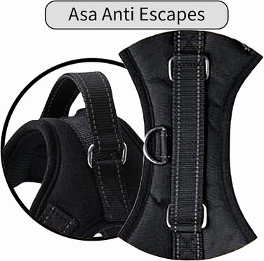 Регульоване обіднє нашийник для маленьких собак з безпечною лінією для автомобіля, посилений, безпечний та зручний, розмір S (Grande)