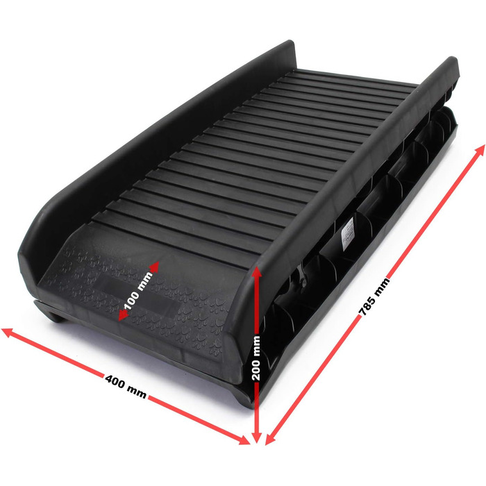 Рампа для собак Wiltec, 156 x 40 см, складана, з пластику, до 90 кг, антиковзка