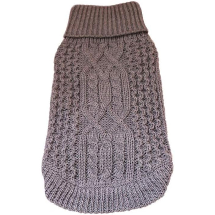 Пуловер для собак, теплий зимовий пуловер з коміром-стійкою для цуценят та собак середніх розмірів