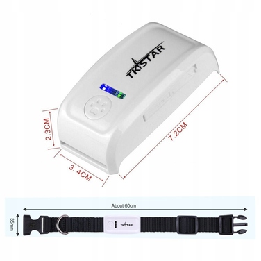 GPS-нашийник локатор TK909 для собак та котів, SOS, керування через додаток, без абонплати