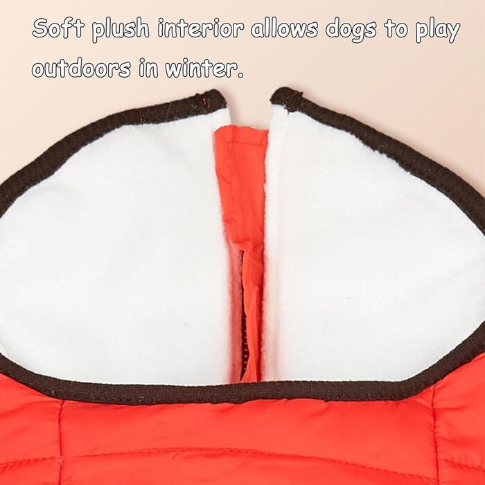 Водонепроникна зимова куртка для собак, велика (XXL), рожева, з інтегрованим повідком