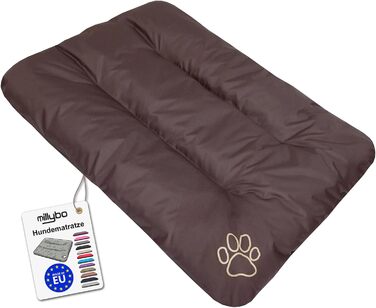 Матрац для собак, лежанка для собак великих, середніх та малих порід - вологостійкий килимок для собак, м'який лежак з піни, Outdoor & міцний матрац для собак - 90x60x8 см Коричневий R1(90 x 60 см) Коричневий