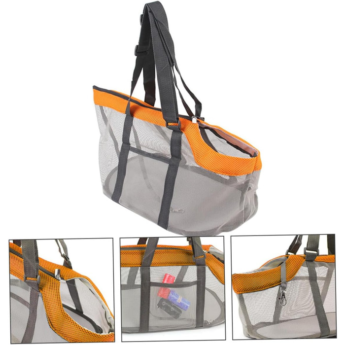 Дихаюча переноска для собак TOYANDONA - легка, велика, складана, для маленьких собак та котів, для подорожей та прогулянок