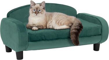 Сучасний диван для домашніх тварин Paws & Purrs, 80×49,5 см, низька спинка, лежак із знімним чохлом