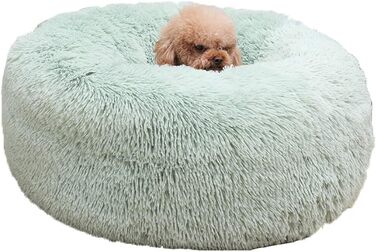 М'яке ліжко-гніздо для собак та котів, 60 см, зелене. Зручне, миється, підходить для собак та котів різних розмірів.