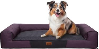 Килимок для собак XL, 100 x 66 см, червоний з чорним, м'який лежак для тварин