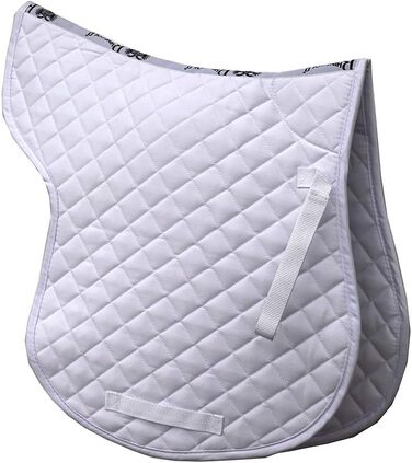 Rhinegold GP Numnah Baumwolle - степкова підкладка для сідла з бавовни (біла, Pony)