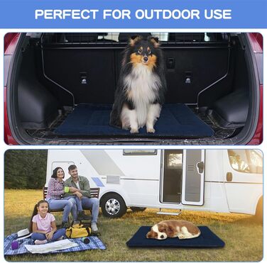 Крісло-ліжко для собак середніх порід Baodan, 90x60 см, миється, з антиковзною основою, блакитне