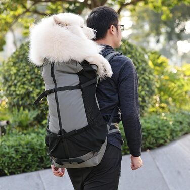 Рюкзак для тварин, рюкзак для собак з великим регульованим відділенням, кліпса від випадання шерсті, аксесуари для тварин