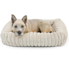 Крісло-ліжко для собак Wallace & Jones Mary - Пісок | M | 71 x 58 x 18 см | М'яке місце для сну, кошик для собак