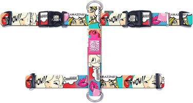 Нашийник для собак Max & Molly H-подібної форми, Ultrabequemes Geschirr Hund з неопрену для дуже маленьких собак, Little Monsters, з підкладкою, безпечний та ультралегкий – комфорт для вашого вірного друга (M)