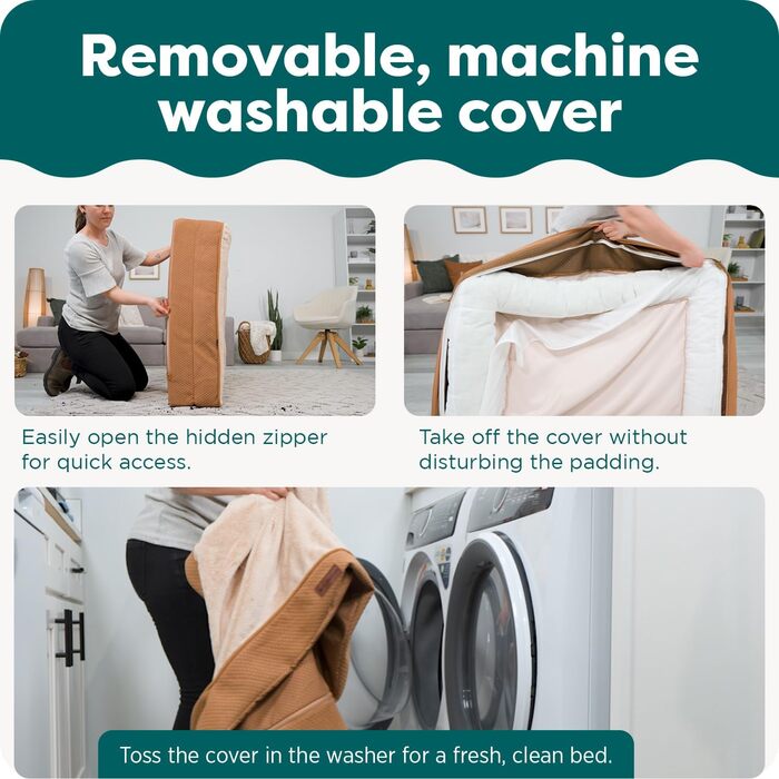 Ліжко для собак Furhaven великого розміру з ортопедичним матрацом, стиль дивана, знімний, washable cover, колір Navy, розмір L 91 x 69 x 17 см