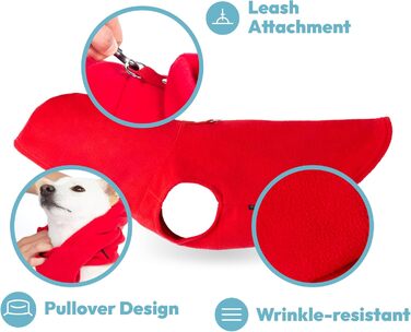 Тепла жилетка Gooby для маленьких собак, флісова куртка з кільцем для повідка, сірого кольору, розмір XS