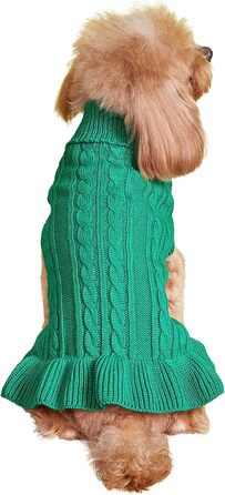 Теплий зручний светр для собак, розмір M, акрил, з коміром-горловиною, для собак маленьких та великих порід, 5,9–7,3 кг