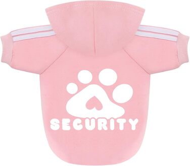 Худі для собак: стильний пуловер-кофта для маленьких, середніх собак, котів, чихуахуа, тедді. Теплий одяг на осінь/зиму, 3XL, рожевий колір