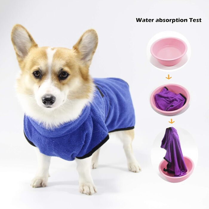 Рушник для собак BbearT® з мікрофібри, супер вбираючий, швидковисихаючий, для собак різних розмірів