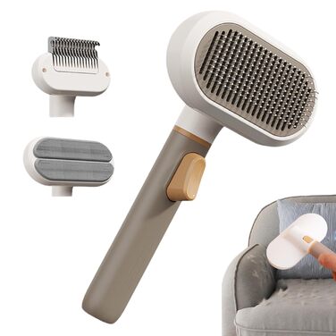 Щітка для догляду за шерстю собак та котів - видалення шерсті, аксесуари для тварин. Підходить для короткої та довгої шерсті, для чищення та масажу.