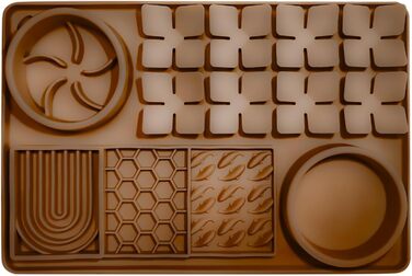 Килимок для повільного годування собак, антистрес, коричневий