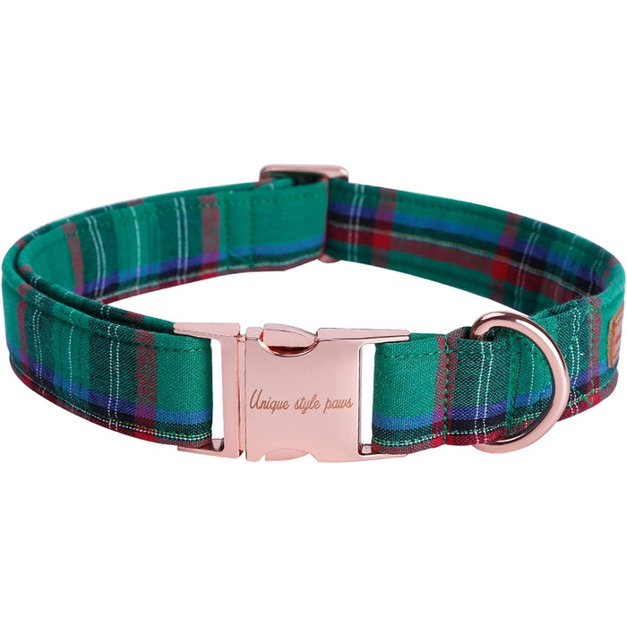 Елегантний нашийник для собак Unique Tyle з клямкою та знімною метеликом, для малих, середніх та великих собак та котів, XX-XL (зелена сітка)