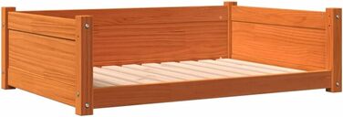 Крісло-ліжко для собак, біле, 75,5x55,5x28 см, масив дерева, сосна, корзина для собак, собаче ліжко