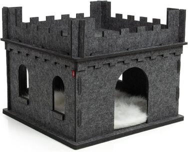 Котячий будиночок з фетру CanadianCat Company Felty Fort, люксова котяча печера та ліжко