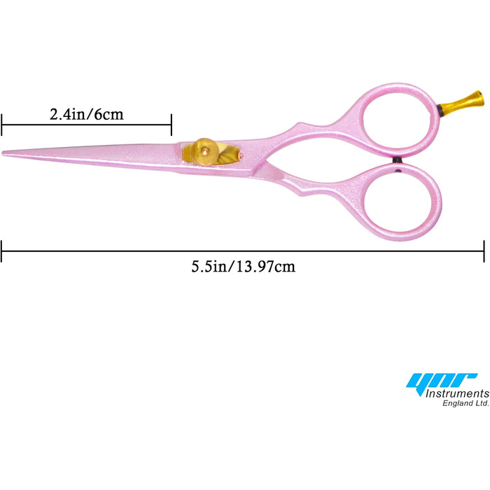 Професійний набір перукарських ножиць YNR (5,5 дюймів) – ножиці для стрижки та вирівнювання, гребінець, чохол. Підходить для чоловіків, жінок, дітей та дорослих.